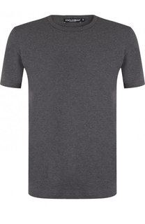 Хлопковая футболка с круглым вырезом Dolce & Gabbana