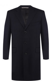 Однобортное шерстяное пальто Canali