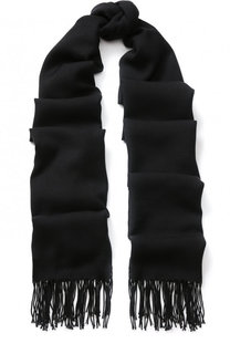 Однотонный шарф с бахромой Emporio Armani