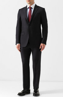 Шерстяной костюм с пиджаком на двух пуговицах Ermenegildo Zegna