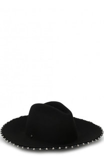 Шерстяная шляпа с металлической отделкой Emporio Armani
