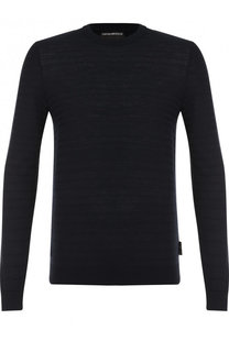 Джемпер из шерсти тонкой вязки Emporio Armani