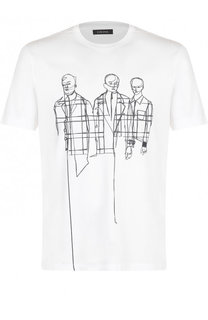 Хлопковая футболка с принтом Z Zegna