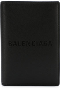 Кожаная обложка для паспорта с логотипом бренда Balenciaga