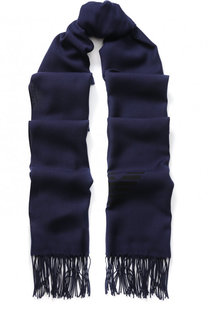 Однотонный шарф с бахромой Emporio Armani