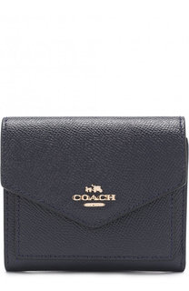 Портмоне из зерненой кожи с логотипом бренда Coach