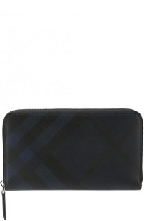 Портмоне на молнии в клетку London Check Burberry