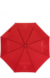 Складной зонт с принтом Moschino
