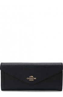 Кожаный кошелек с клапаном Coach