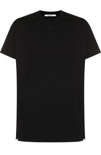 Хлопковая футболка с нашивками Givenchy