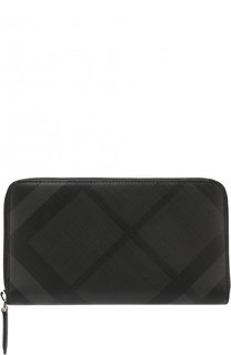 Портмоне на молнии в клетку London Check Burberry