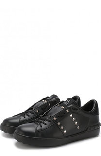 Кожаные кеды Valentino Garavani Rockstud Open Valentino