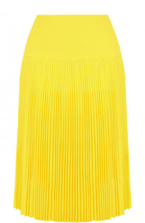 Однотонная плиссированная юбка из вискозы Ralph Lauren