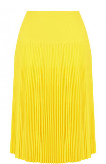 Однотонная плиссированная юбка из вискозы Ralph Lauren