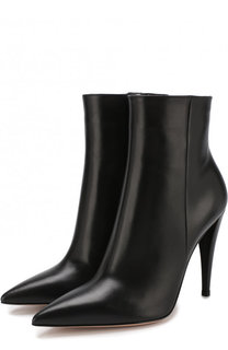 Кожаные ботильоны на шпильке Gianvito Rossi