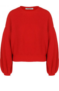 Однотонный пуловер из смеси шерсти и кашемира Valentino
