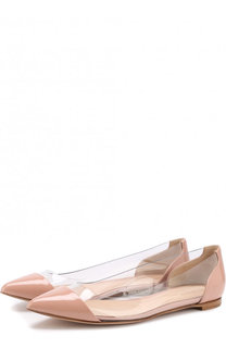 Лаковые балетки Plexi Gianvito Rossi