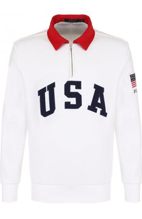 Хлопковое поло с длинными рукавами Polo Ralph Lauren