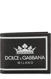 Кожаное портмоне с отделениями для кредитных карт и монет Dolce & Gabbana