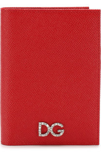 Кожаная обложка для паспорта с тиснением Dauphine Dolce & Gabbana