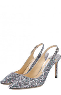 Туфли Erin 85 с глиттером на шпильке Jimmy Choo