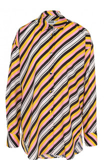 Блуза прямого кроя в полоску MSGM