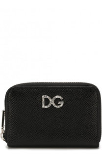 Кожаный кошелек на молнии с тиснением Dauphine Dolce & Gabbana
