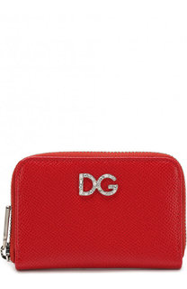 Кожаный кошелек на молнии с тиснением Dauphine Dolce & Gabbana