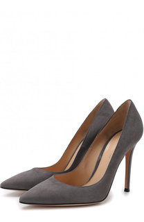 Замшевые туфли Gianvito 105 на шпильке Gianvito Rossi