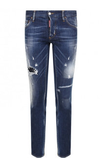 Джинсы прямого кроя с потертостями Dsquared2