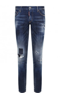 Джинсы прямого кроя с потертостями Dsquared2