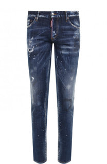 Джинсы прямого кроя с потертостями Dsquared2