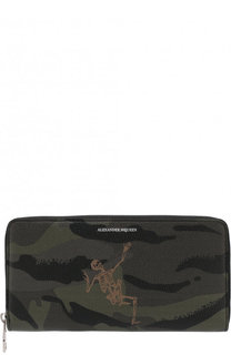 Кожаный футляр для документов на молнии Alexander McQueen