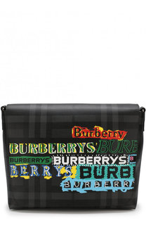 Мессенджер в клетку London Check с принтом Burberry