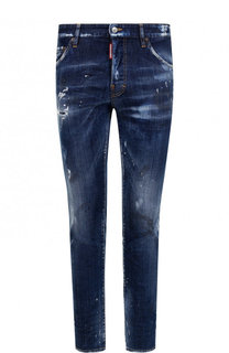 Джинсы прямого кроя с потертостями Dsquared2