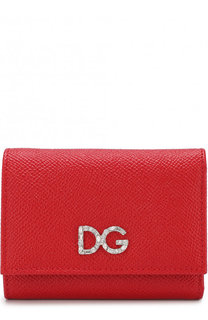 Кожаный кошелек на кнопке Dolce & Gabbana
