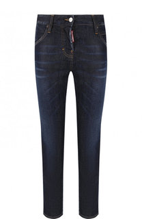 Укороченные джинсы с потертостями Dsquared2