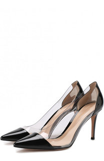 Лаковые туфли Plexi на шпильке Gianvito Rossi
