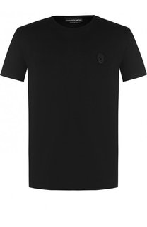 Хлопковая футболка с круглым вырезом Alexander McQueen