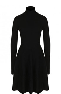 Однотонное мини-платье с воротником-стойкой Dsquared2