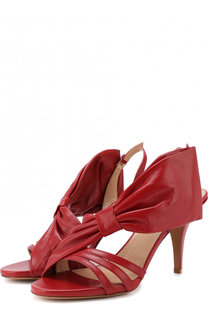Кожаные босоножки Valentino Garavani Side Bow на шпильке Valentino