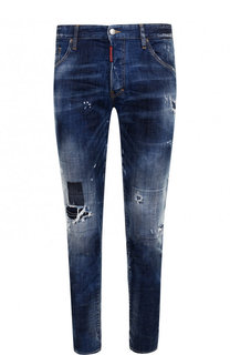 Джинсы прямого кроя с потертостями Dsquared2