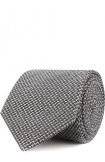Галстук из смеси шерсти и шелка с узором Brioni