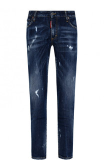 Укороченные джинсы с потертостями Dsquared2