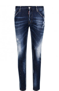 Джинсы прямого кроя с потертостями Dsquared2
