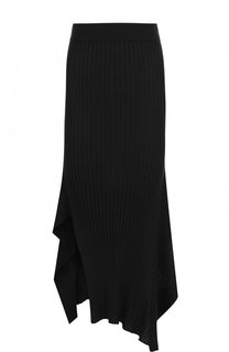 Однотонная юбка-миди асимметричного кроя Stella McCartney