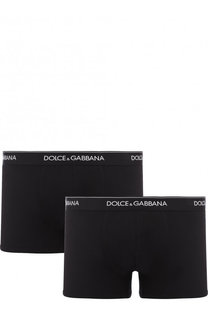 Комплект из двух хлопковых боксеров с широкой резинкой Dolce & Gabbana