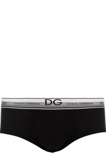 Хлопковые хипсы с широкой резинкой Dolce & Gabbana
