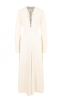 Однотонное платье-миди со шнуровкой Stella McCartney