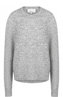 Однотонный шерстяной пуловер с круглым вырезом 3.1 Phillip Lim